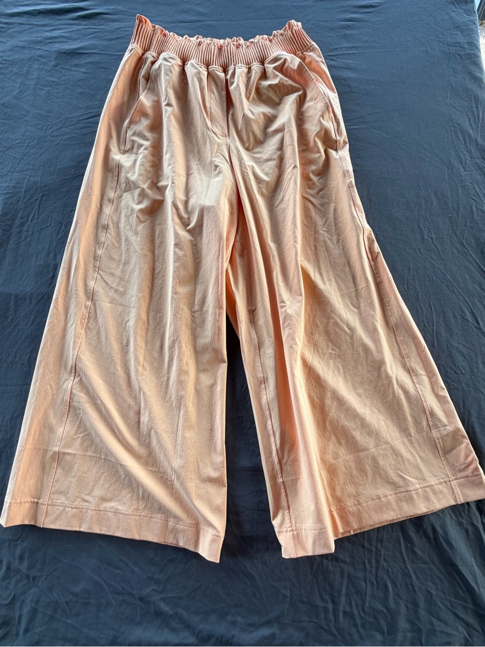 lululemon athletica Girls Peach Wide-Leg Elastic Waist Pants